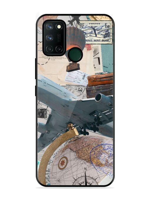 Adventure Awaits Glossy Metal Phone Cover for Realme 7I