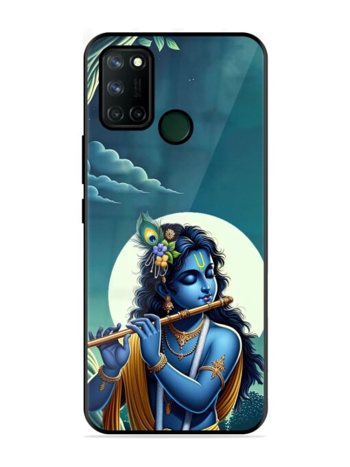 Krishna's Divine Flute Glossy Metal Phone Cover for Realme 7I Zapvi