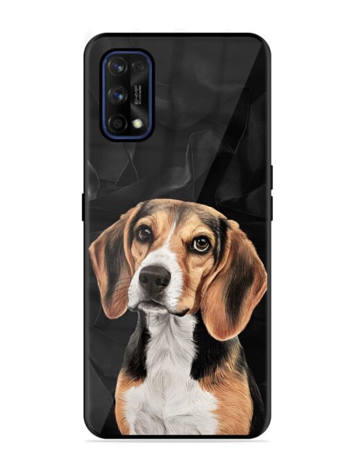 Beagle Portrait Glossy Metal Phone Cover for Realme 7 Pro Zapvi