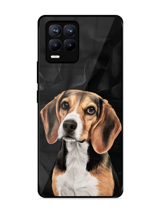 Beagle Portrait Glossy Metal Phone Cover for Realme 8 (4G)