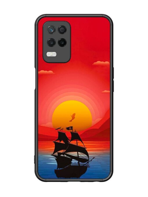 Sunset Sail Glossy Metal Phone Cover for Realme 8 (5G) Zapvi