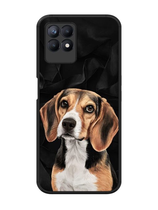 Beagle Portrait Glossy Metal Phone Cover for Realme 8I Zapvi