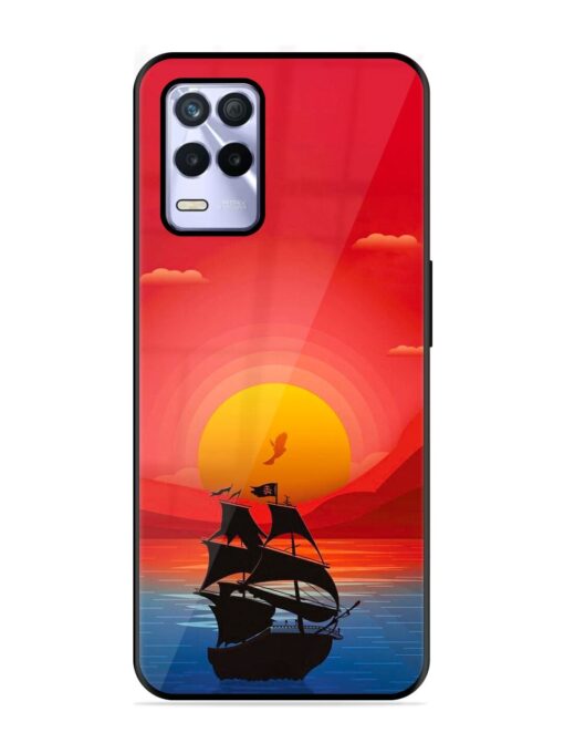 Sunset Sail Glossy Metal Phone Cover for Realme 8S (5G) Zapvi