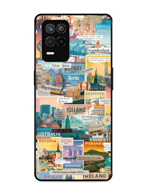 Travel Inspiration Collage Glossy Metal Phone Cover for Realme 9 (5G)