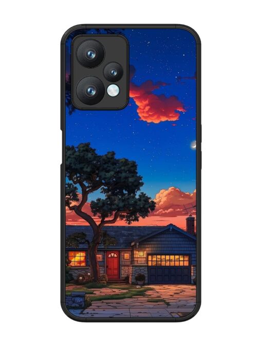 Serene Suburban Twilight Glossy Metal Phone Cover for Realme 9 Pro (5G)