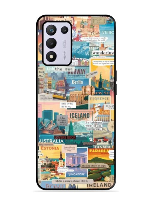 Travel Inspiration Collage Glossy Metal Phone Cover for Realme 9 Se (5G)