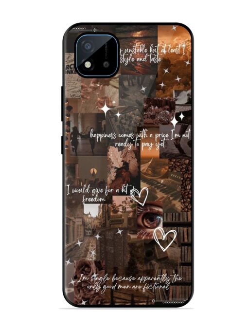 Melancholy Aesthetic Glossy Metal Phone Cover for Realme C11 (2021)