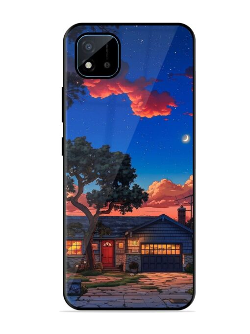 Serene Suburban Twilight Glossy Metal Phone Cover for Realme C11 (2021) Zapvi