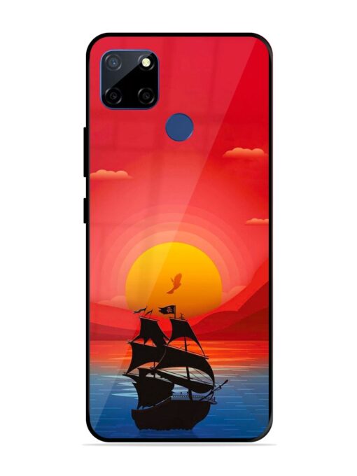 Sunset Sail Glossy Metal Phone Cover for Realme C12 Zapvi