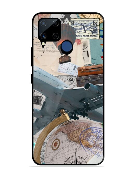 Adventure Awaits Glossy Metal Phone Cover for Realme C15 Zapvi