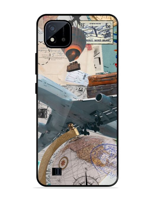 Adventure Awaits Glossy Metal Phone Cover for Realme C20 Zapvi