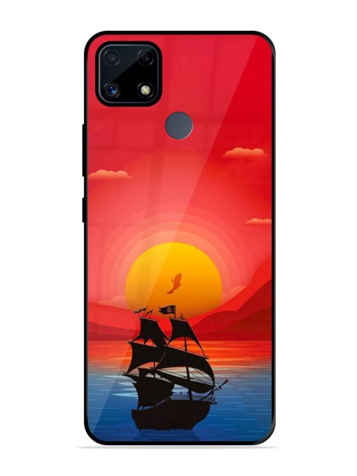 Sunset Sail Glossy Metal Phone Cover for Realme C25S