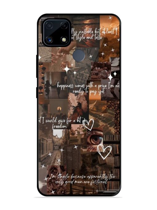 Melancholy Aesthetic Glossy Metal Phone Cover for Realme C25S Zapvi