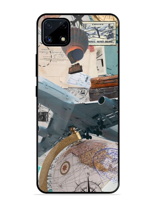 Adventure Awaits Glossy Metal Phone Cover for Realme C25S Zapvi