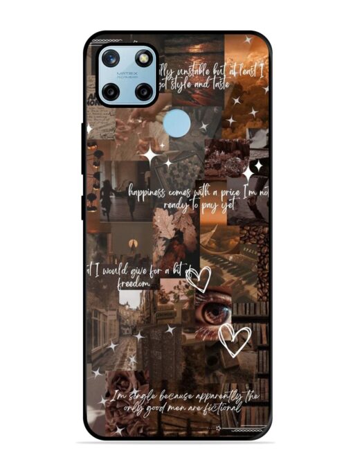 Melancholy Aesthetic Glossy Metal Phone Cover for Realme C25Y