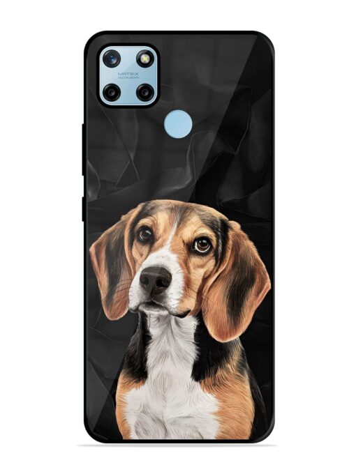 Beagle Portrait Glossy Metal Phone Cover for Realme C25Y Zapvi