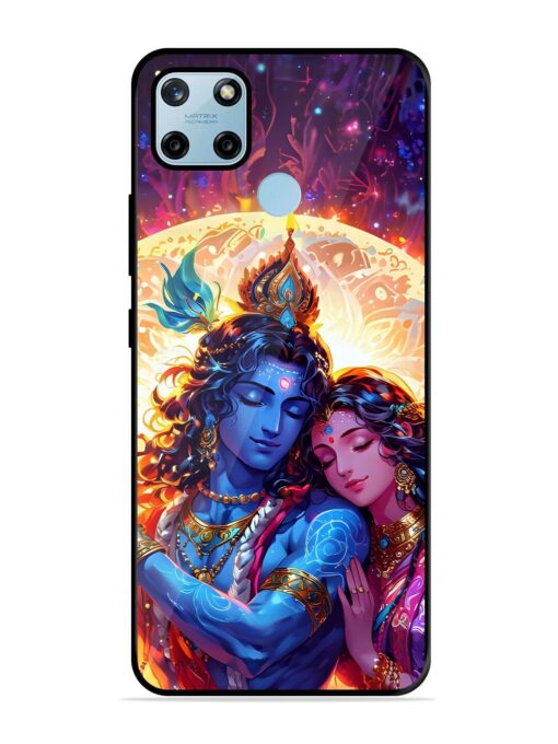 Radha Krishna Art Glossy Metal Phone Cover for Realme C25Y Zapvi