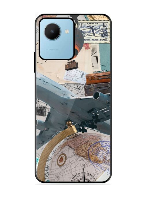 Adventure Awaits Glossy Metal Phone Cover for Realme C30S