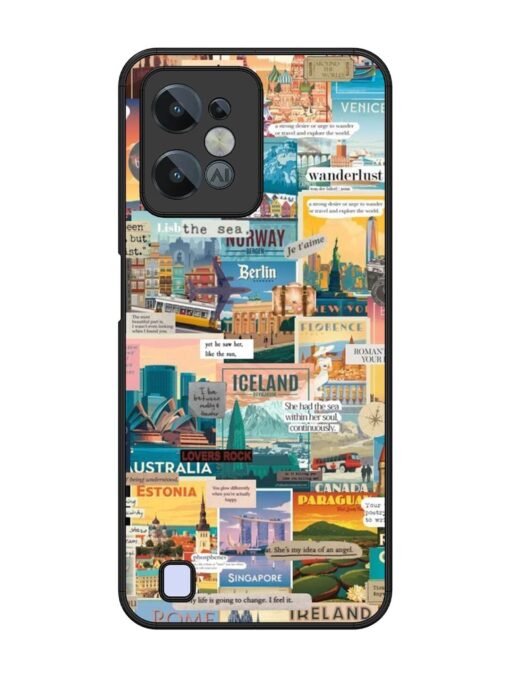 Travel Inspiration Collage Glossy Metal Phone Cover for Realme C31