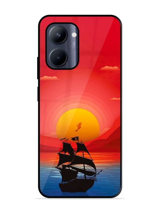 Sunset Sail Glossy Metal Phone Cover for Realme C33 (2023)