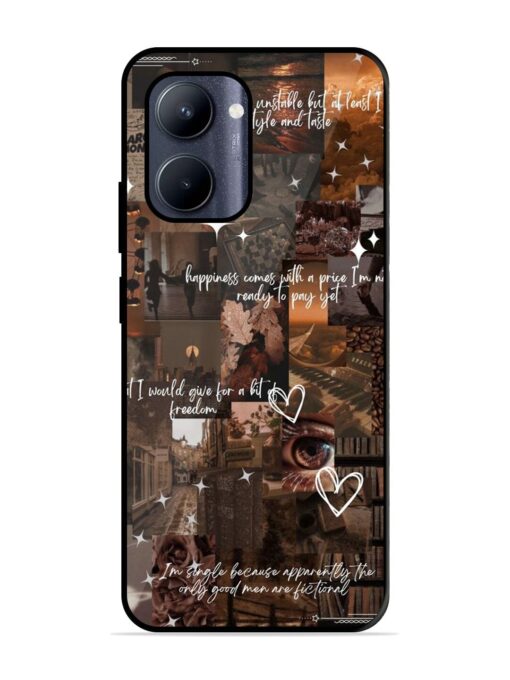 Melancholy Aesthetic Glossy Metal Phone Cover for Realme C33 (2023)