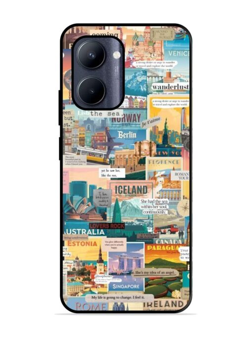 Travel Inspiration Collage Glossy Metal Phone Cover for Realme C33 (2023)