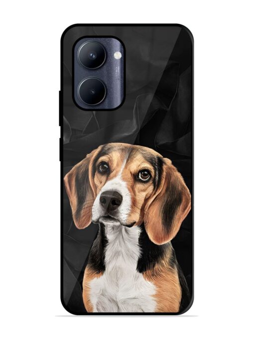 Beagle Portrait Glossy Metal Phone Cover for Realme C33 (2023)