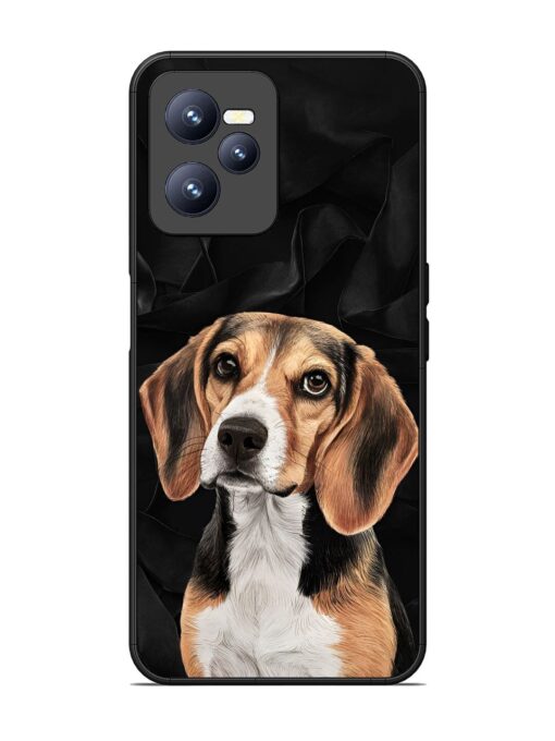 Beagle Portrait Glossy Metal Phone Cover for Realme C35