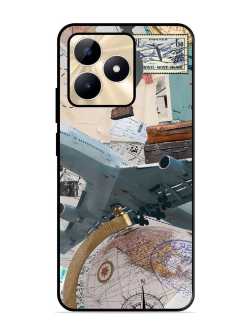 Adventure Awaits Glossy Metal Phone Cover for Realme C51 Zapvi