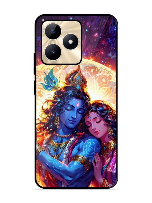 Radha Krishna Art Glossy Metal Phone Cover for Realme C51