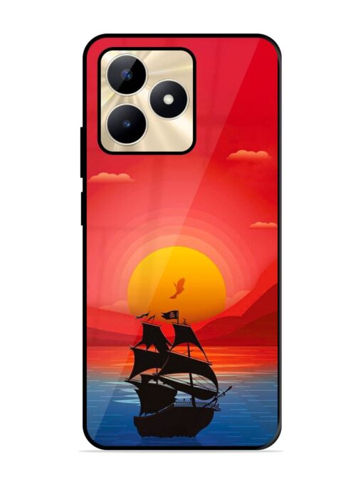 Sunset Sail Glossy Metal Phone Cover for Realme C53 Zapvi