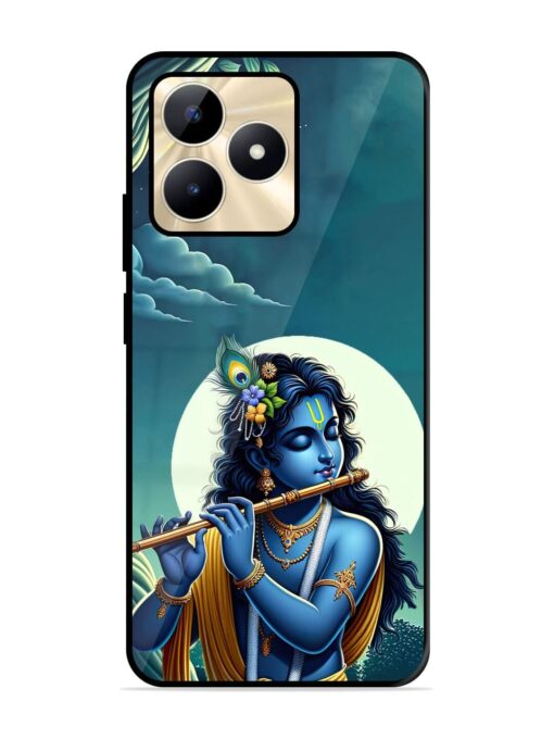 Krishna's Divine Flute Glossy Metal Phone Cover for Realme C53