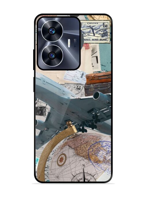 Adventure Awaits Glossy Metal Phone Cover for Realme C55