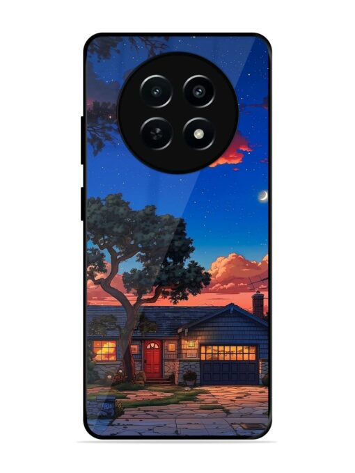 Serene Suburban Twilight Glossy Metal Phone Cover for Realme C65 (5G) Zapvi