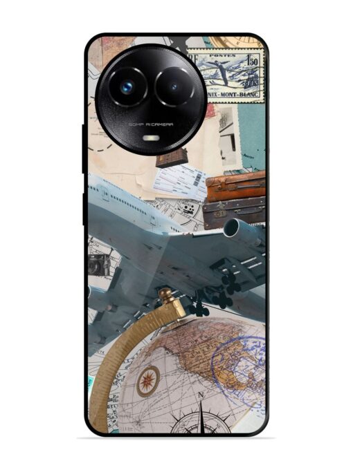 Adventure Awaits Glossy Metal Phone Cover for Realme C67 (5G) Zapvi