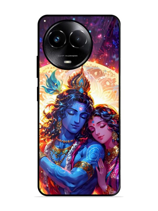 Radha Krishna Art Glossy Metal Phone Cover for Realme C67 (5G) Zapvi