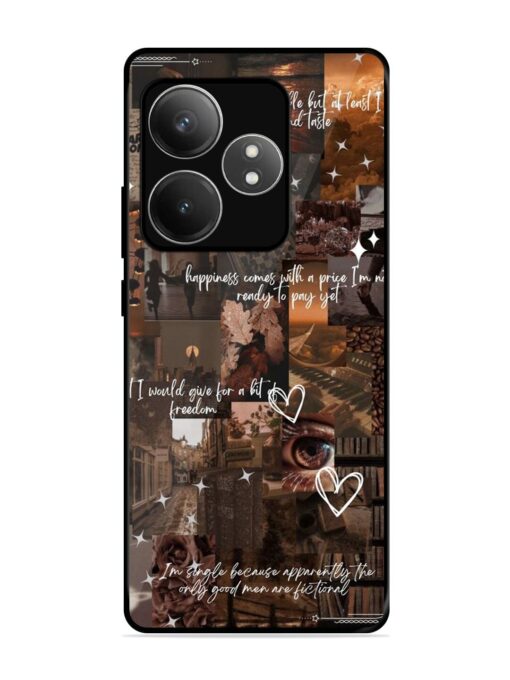 Melancholy Aesthetic Glossy Metal Phone Cover for Realme Gt 6T (5G) Zapvi