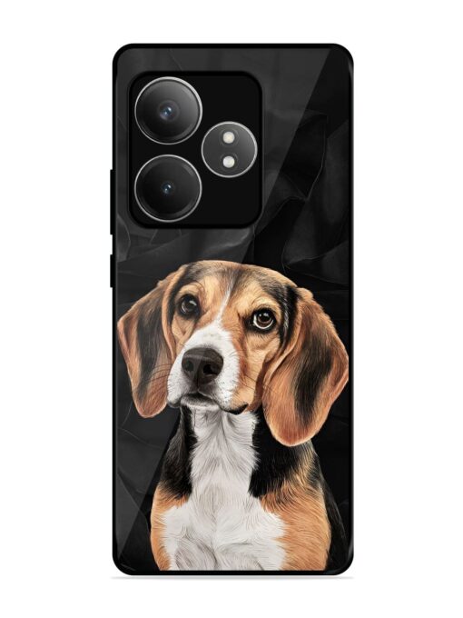 Beagle Portrait Glossy Metal Phone Cover for Realme Gt 6T (5G)