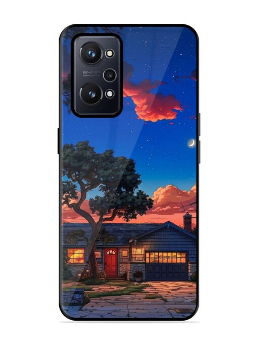 Serene Suburban Twilight Glossy Metal Phone Cover for Realme Gt Neo 3T Zapvi