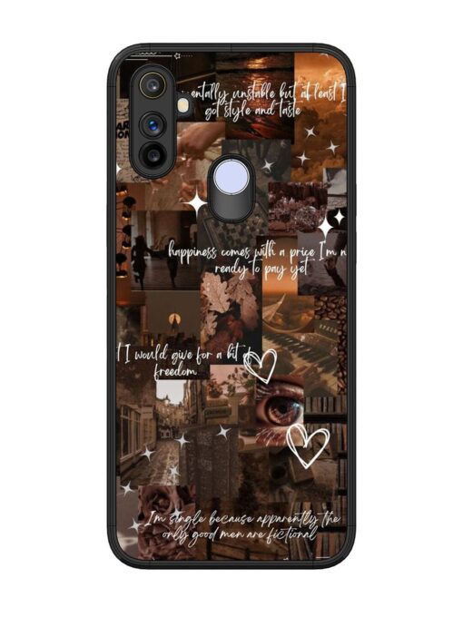 Melancholy Aesthetic Glossy Metal Phone Cover for Realme Narzo 10A Zapvi