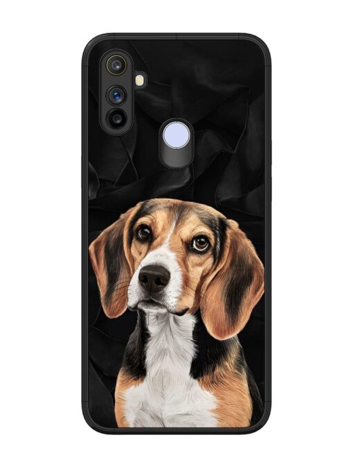 Beagle Portrait Glossy Metal Phone Cover for Realme Narzo 10A Zapvi