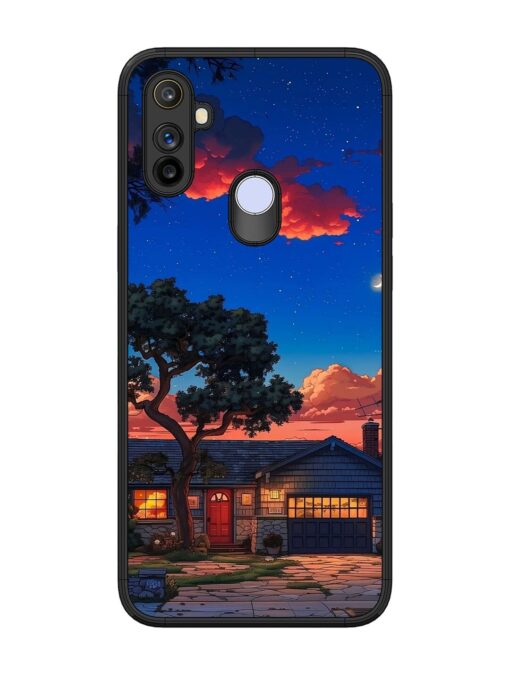 Serene Suburban Twilight Glossy Metal Phone Cover for Realme Narzo 10A Zapvi