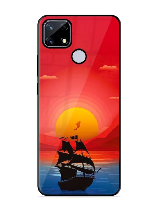 Sunset Sail Glossy Metal Phone Cover for Realme Narzo 20 Zapvi