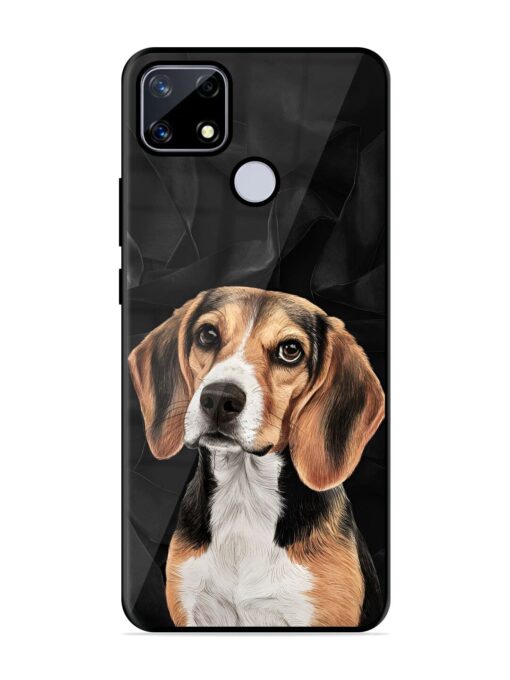 Beagle Portrait Glossy Metal Phone Cover for Realme Narzo 20 Zapvi