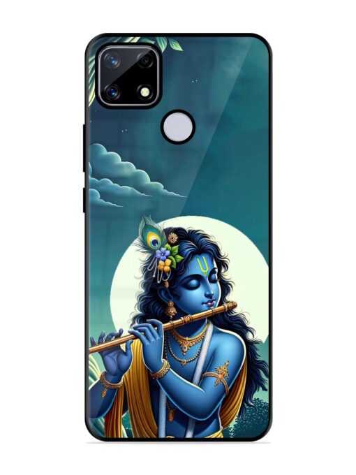 Krishna's Divine Flute Glossy Metal Phone Cover for Realme Narzo 20 Zapvi