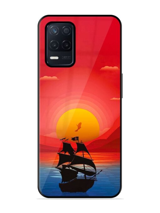 Sunset Sail Glossy Metal Phone Cover for Realme Narzo 30 (5G) Zapvi