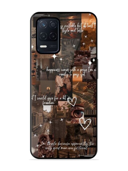 Melancholy Aesthetic Glossy Metal Phone Cover for Realme Narzo 30 (5G)