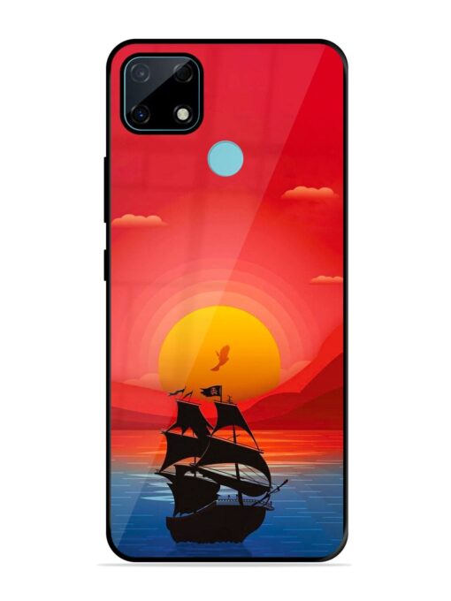 Sunset Sail Glossy Metal Phone Cover for Realme Narzo 30A