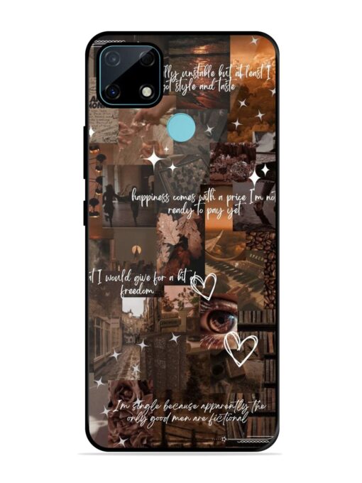 Melancholy Aesthetic Glossy Metal Phone Cover for Realme Narzo 30A Zapvi