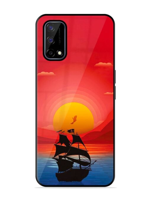 Sunset Sail Glossy Metal Phone Cover for Realme Narzo 30 Pro (5G)